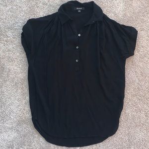 Madewell central drapey popover shirt